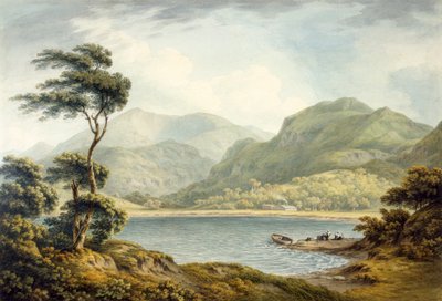 Het Bovenste Einde van Coniston Meer, Lancashire, 1801 door John Warwick Smith